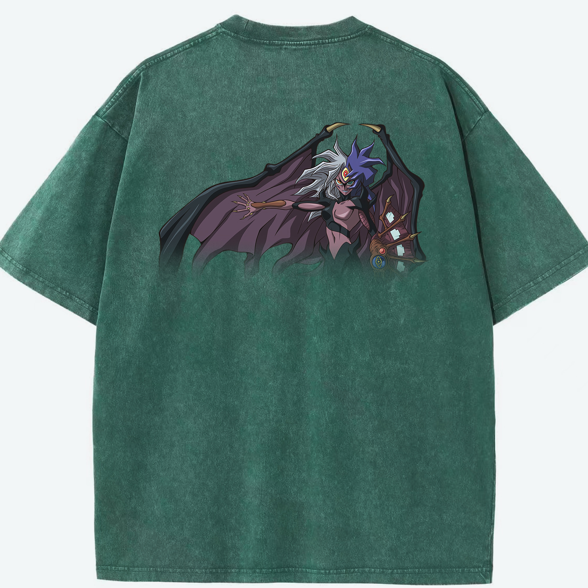 （画像用） 遊☆戯☆王 Yu-Gi-Oh! 綿100% ヴィンテージ風 半袖Tシャツ（背面プリント）